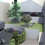 Cour intérieure de la résidence