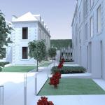 Cour intérieure de la résidence