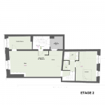 Plan d'appartement 2ème étage